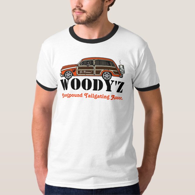 T-shirts Marrons de WoodyZ (Frente)