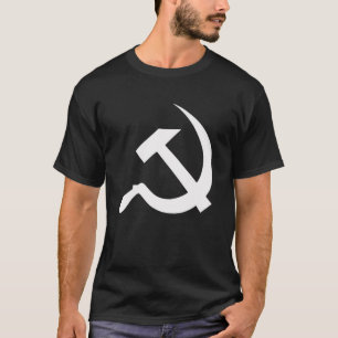 T-shirts Martelo branco & foice do estilo clássico no pret