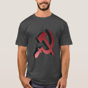 T-shirts Martelo comunista e foice