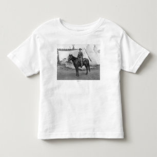 T-shirts Martha "Calamity Jane amarelo" a cavalo