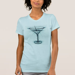 T-shirts Martini Glass Sketch