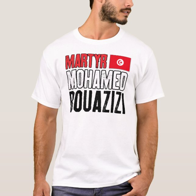 T-shirts Mártir Mohamed Bouazizi (Frente)