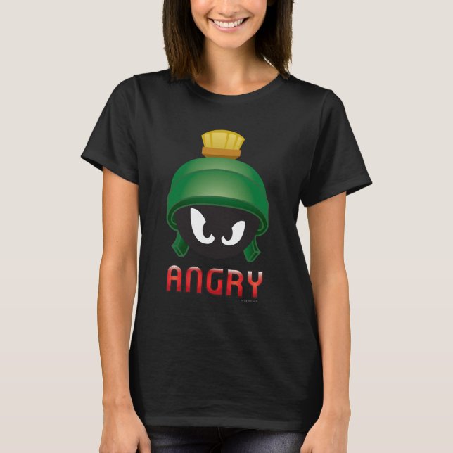 T-shirts MARVIN, O Emoji Irritado MARTIAN™ (Frente)