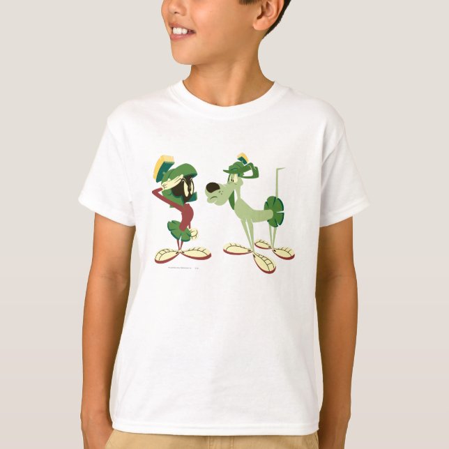 T-shirts MARVIN THE MARTIAN™ and K-9 2 (Frente)