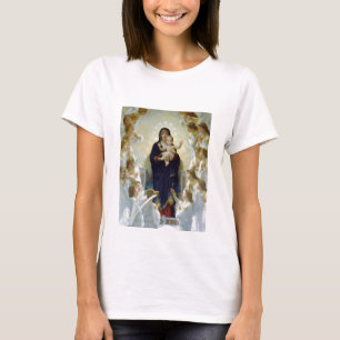 T-shirts Mary com Anjos - Regina Angelorum