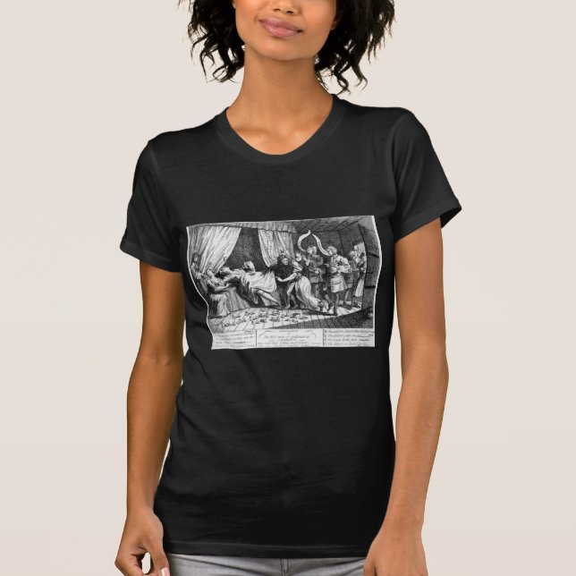 T-shirts Mary Toft, dando aparentemente o nascimento aos (Frente)