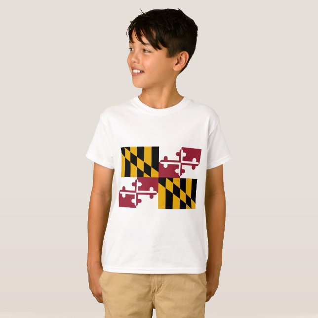 T-shirts Maryland Flag (Frente Completa)