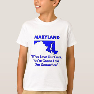 T-shirts Maryland - Se Você Ama Nossos Caranguejos...