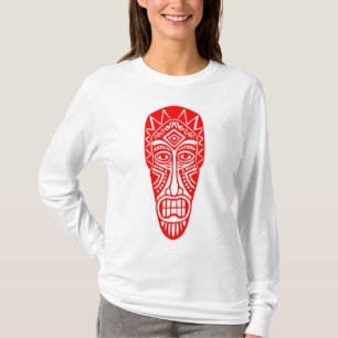 T-shirts Máscara II de Tiki - vermelho