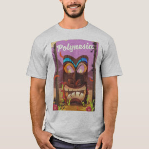 T-shirts Máscara Polinésia Tiki