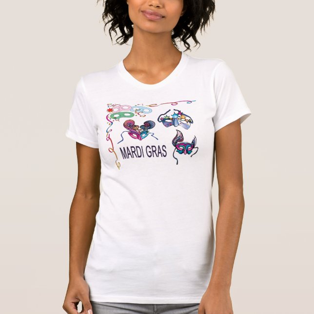 T-shirts Máscaras de Mardi Gras - (Frente)