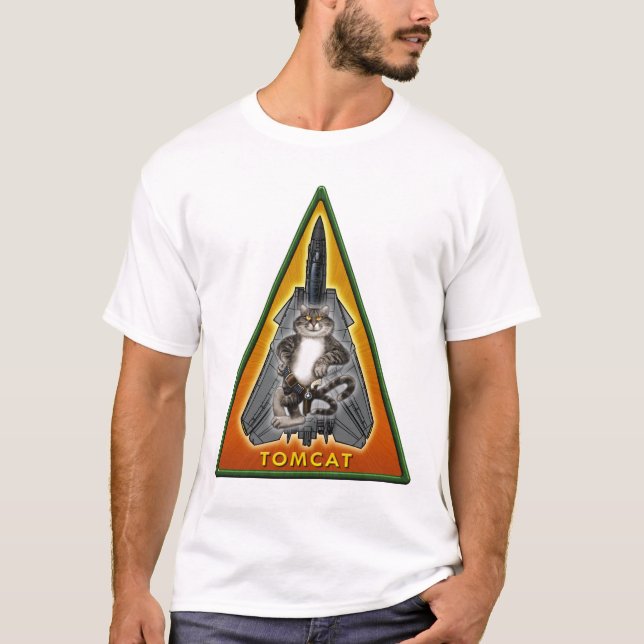 T-shirts Mascote de F-14 Tomcat (Frente)