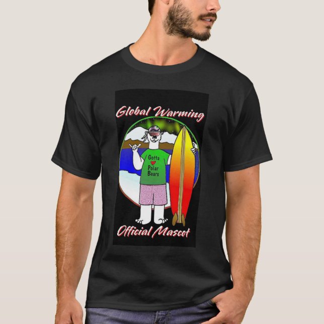 T-shirts Mascote do aquecimento global (Frente)