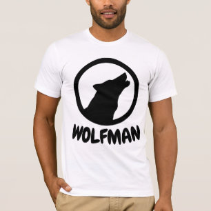 T-shirts masculinas com graça WOLFMAN