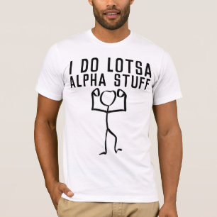 T-shirts Masculinas Engraçadas, ALPHA MALE