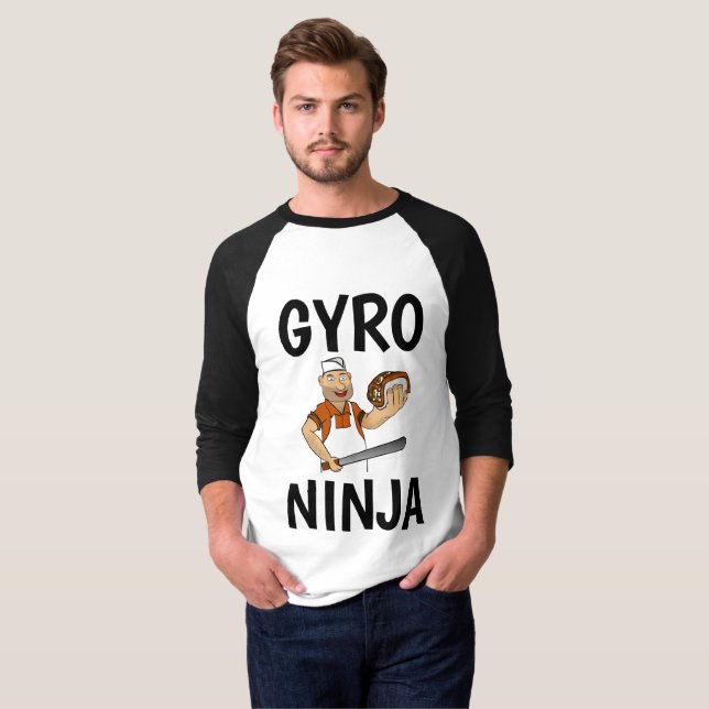 T-shirts masculinas GYRO NINJA (Frente Completa)