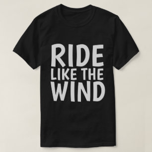 T-shirts masculinas, RIDE COMO O VENTO