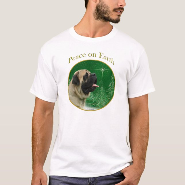 T-shirts Mastiff (afã) Paz (Frente)