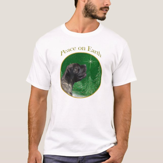 T-shirts Mastiff (brindle) Paz (Frente)
