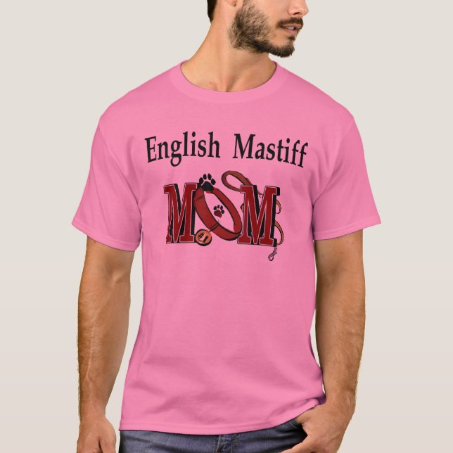 T-shirts Mastiff de Inglês, Mamãe Oferta (Frente)