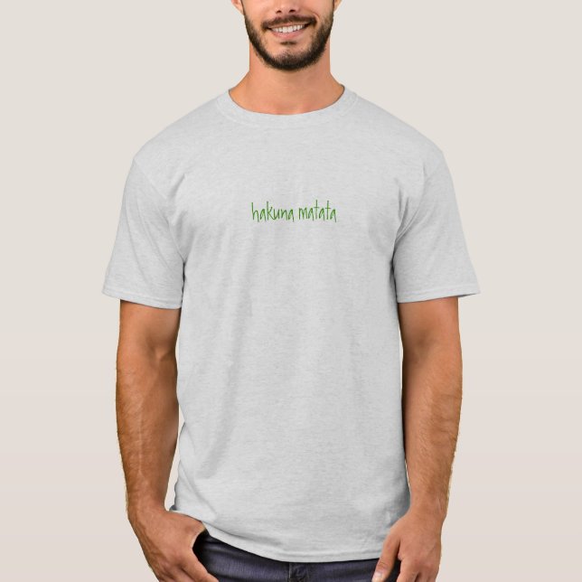 T-shirts matata do hakuna (Frente)