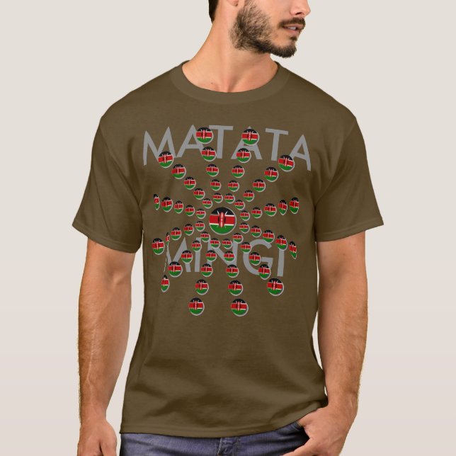 T-shirts Matata Mingi Hakuna Matata Quênia (Frente)