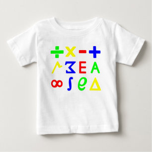 T-shirts Matemática do bebê