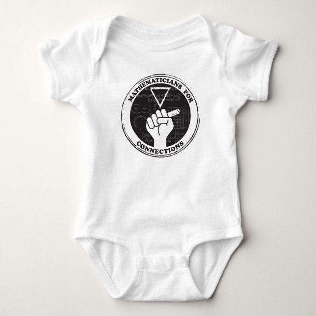 T-shirts Matemáticos para Conexões Bebê-Fita (Frente)