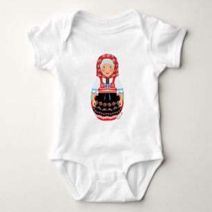 T-shirts Matryoshka Baby Bodycase Tcheco