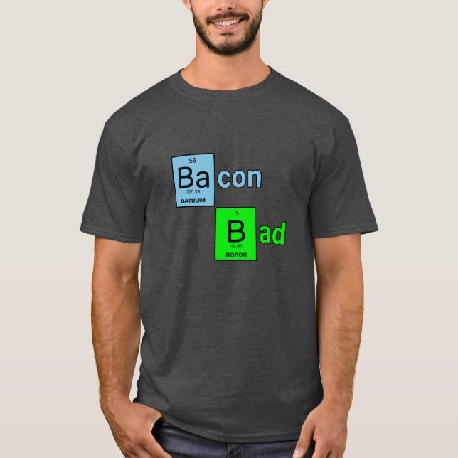 T-shirts Mau do bacon (Frente)