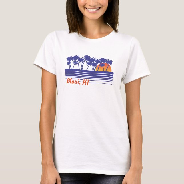 T-shirts Maui Hawaii (Frente)