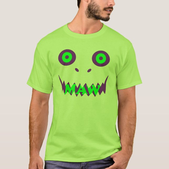 T-shirts Maw do verde do n de Purp (Frente)