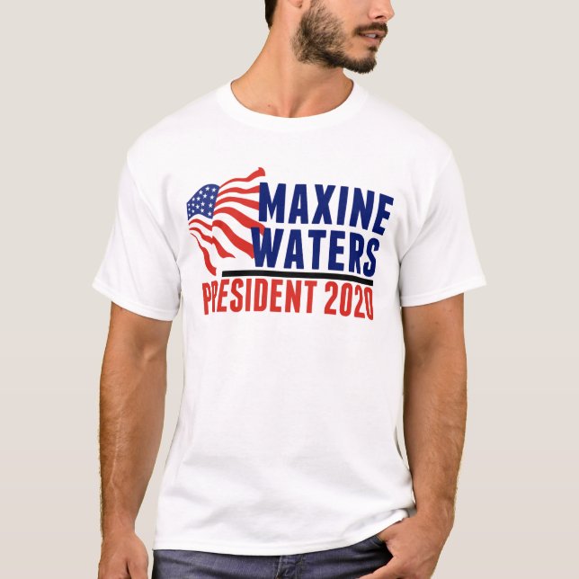 T-shirts Maxine Waters para Presidente 2020 (Frente)