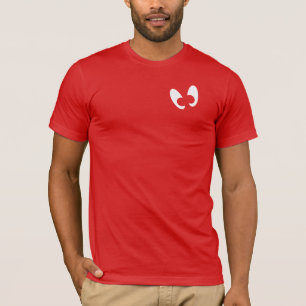 T-shirts Mayniax que marca homens vermelhos