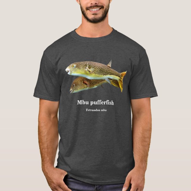 T-shirts Mbu pufferfish , Tetraodon mbu (Frente)