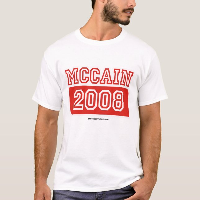 T-shirts McCain para o presidente/o t-shirt/John de John (Frente)