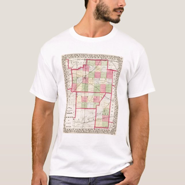 T-shirts McLean, De Witt, condados de Piatt (Frente)