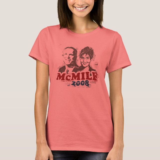 T-shirts McMilf 2008 Ringer Tee (Frente)