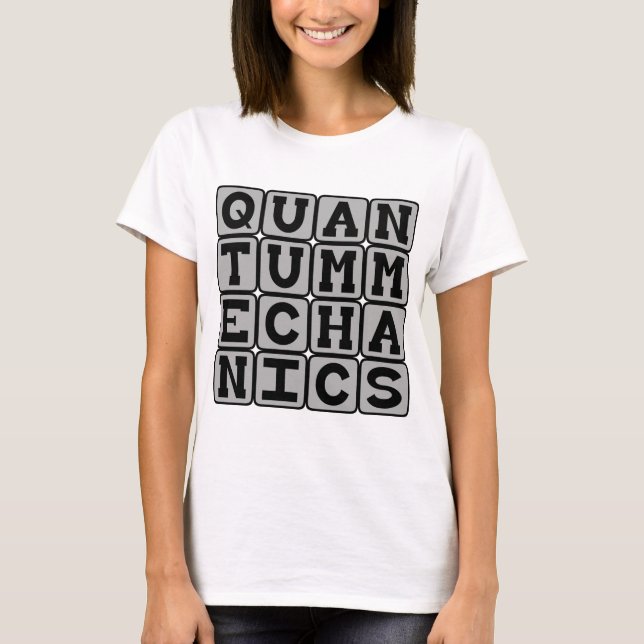 T-shirts Mecânica Quântica, Conceito de Física (Frente)