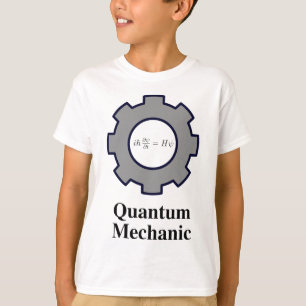 T-shirts mecânico de quantum, equação de Schrodinger