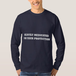 T-shirts Medicado pesadamente para sua proteção