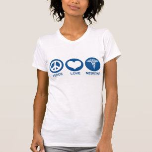 T-shirts Medicina do amor da paz