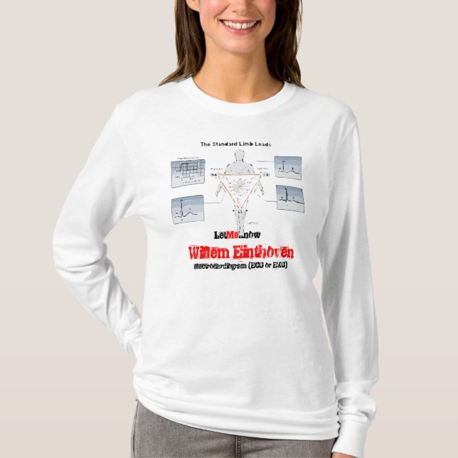 T-shirts Medicina = electrocardiografia - estudantes (Frente)