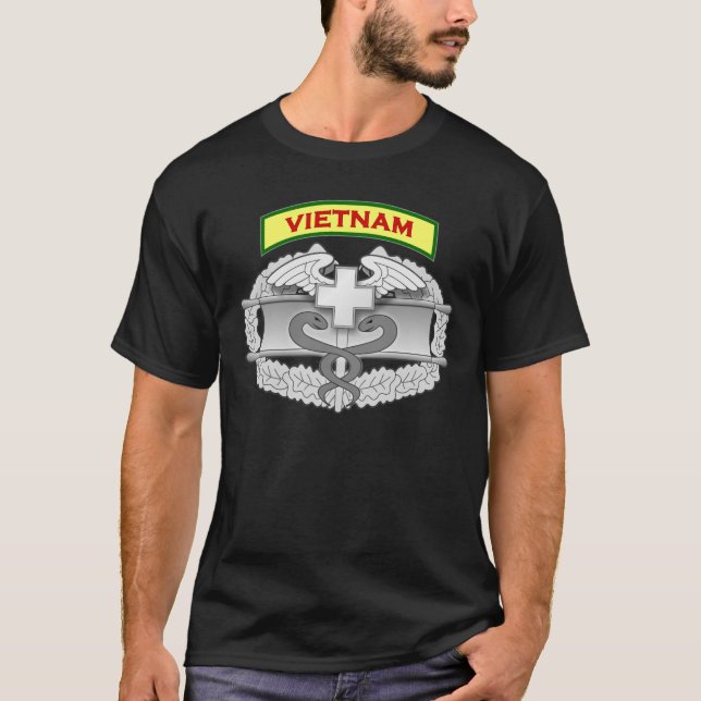 T-shirts Médico do combate - veterano de Vietnam (Frente)
