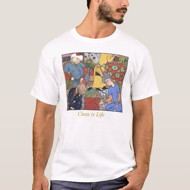 T-shirts medieval-xadrez-jogador (Frente)