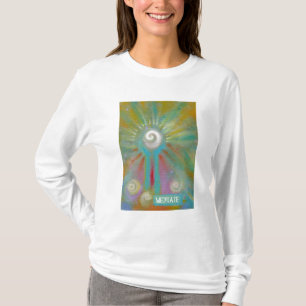 T-shirts Meditação inspirada colorida da arte abstracta d