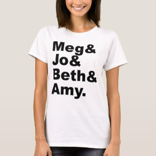 T-shirts Meg & Jo & Beth & Amy   Pequena literatura feminin