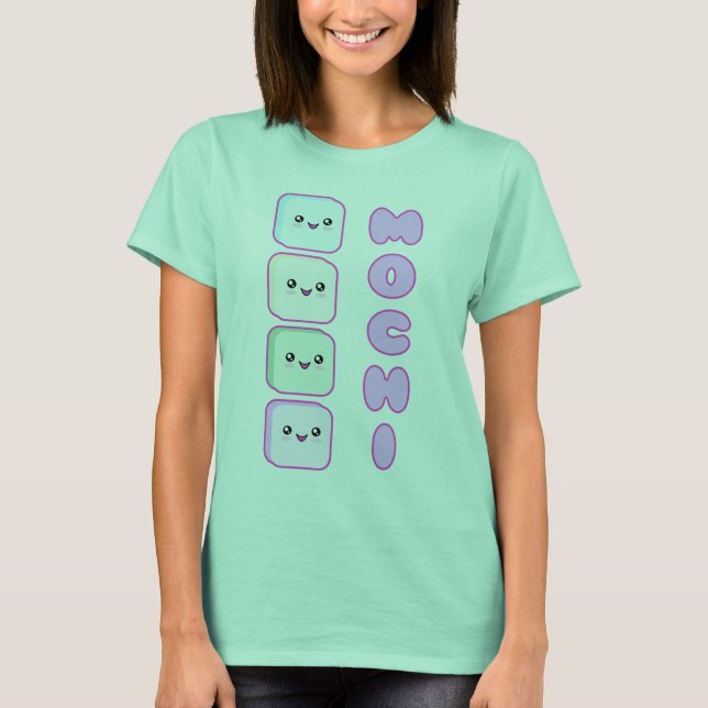 T-shirts Mega Kawaii Mochi Cakes (Frente)