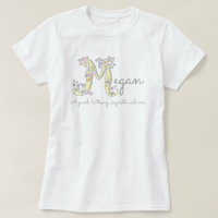 Megan Girl M name significa custom tee