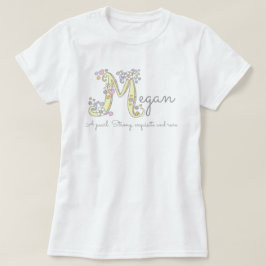 T-shirts Megan Girl M name significa custom tee